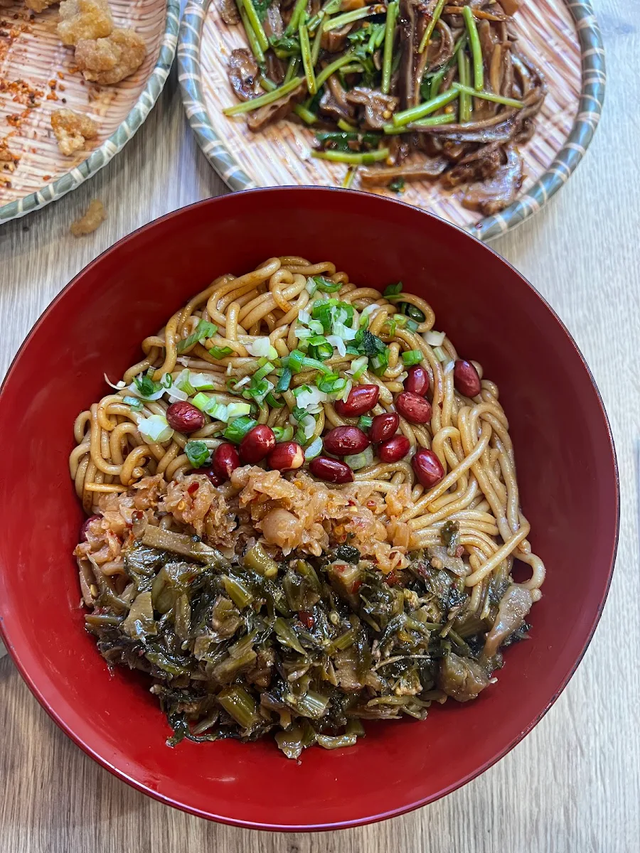 pickled cabbage rice noodle 雪菜肉沫拌粉, Slurp Noodle 嗦粉